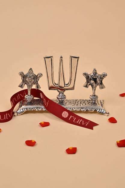 German Silver Vishnu Showpiece – Auspicious Festive & Decorative Décor