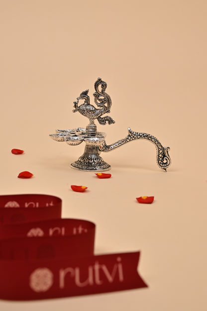 German Silver Diya – Traditional Festive & Pooja Essential