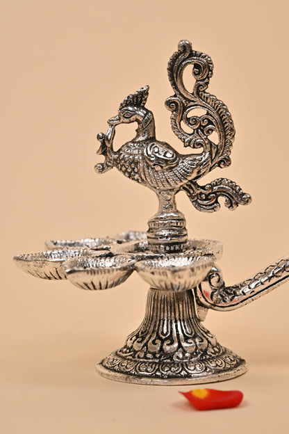 German Silver Diya – Traditional Festive & Pooja Essential