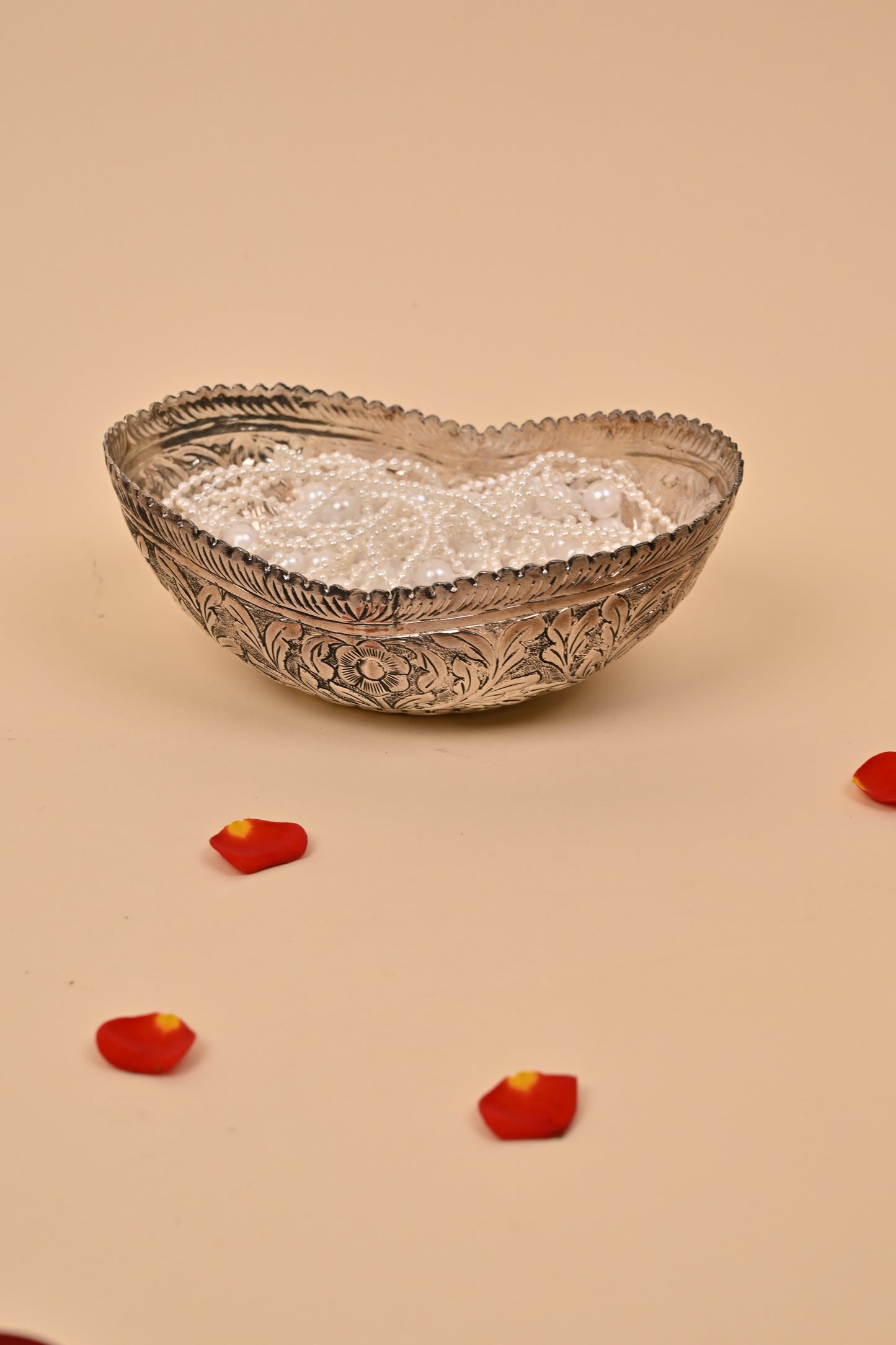 German Silver Rose Design Container – Elegant Festive & Gifting Box