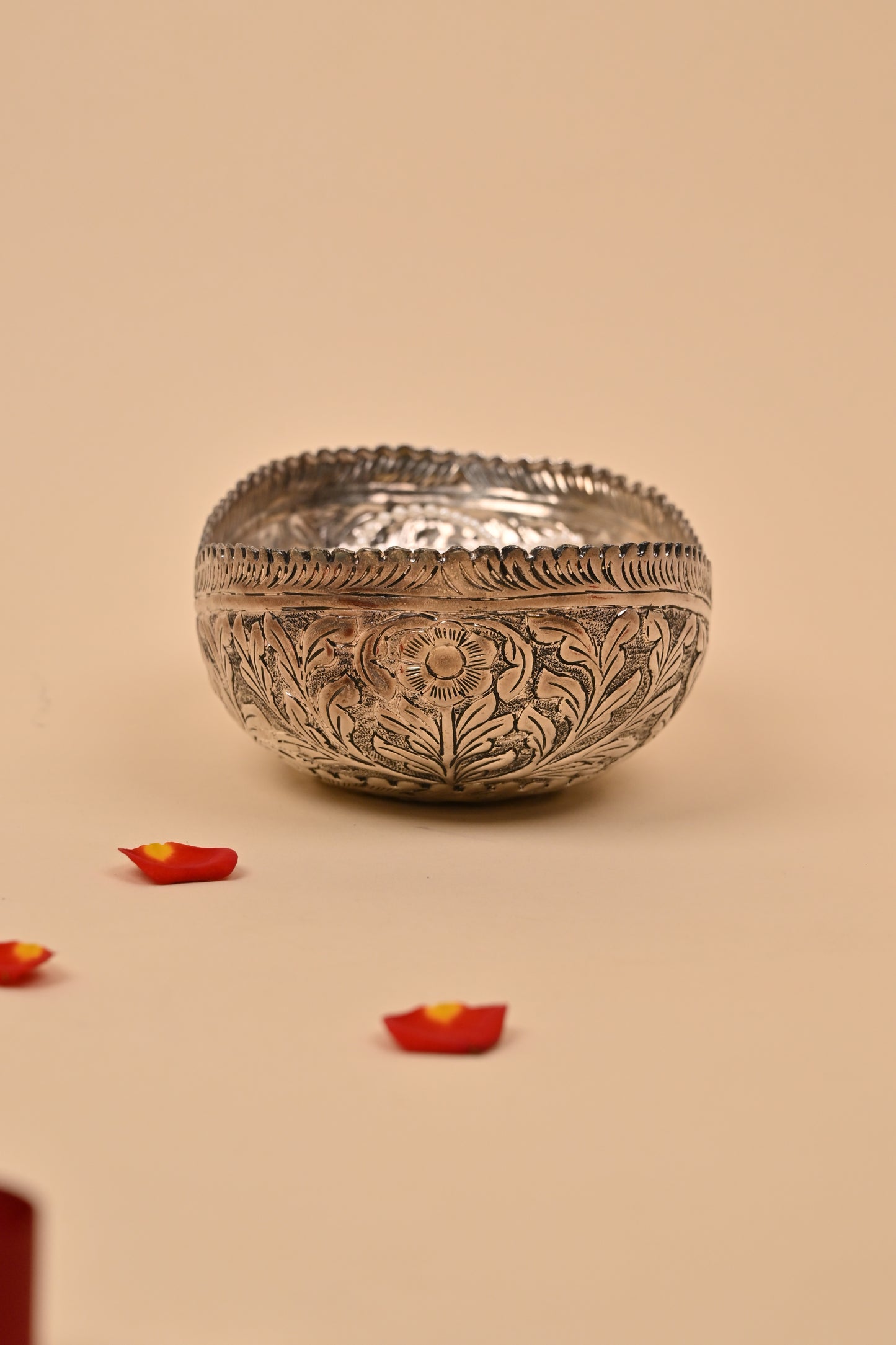 German Silver Rose Design Container – Elegant Festive & Gifting Box