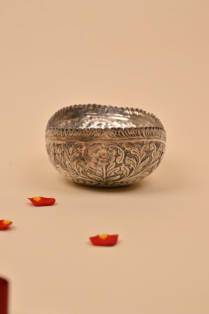 German Silver Rose Design Container – Elegant Festive & Gifting Box