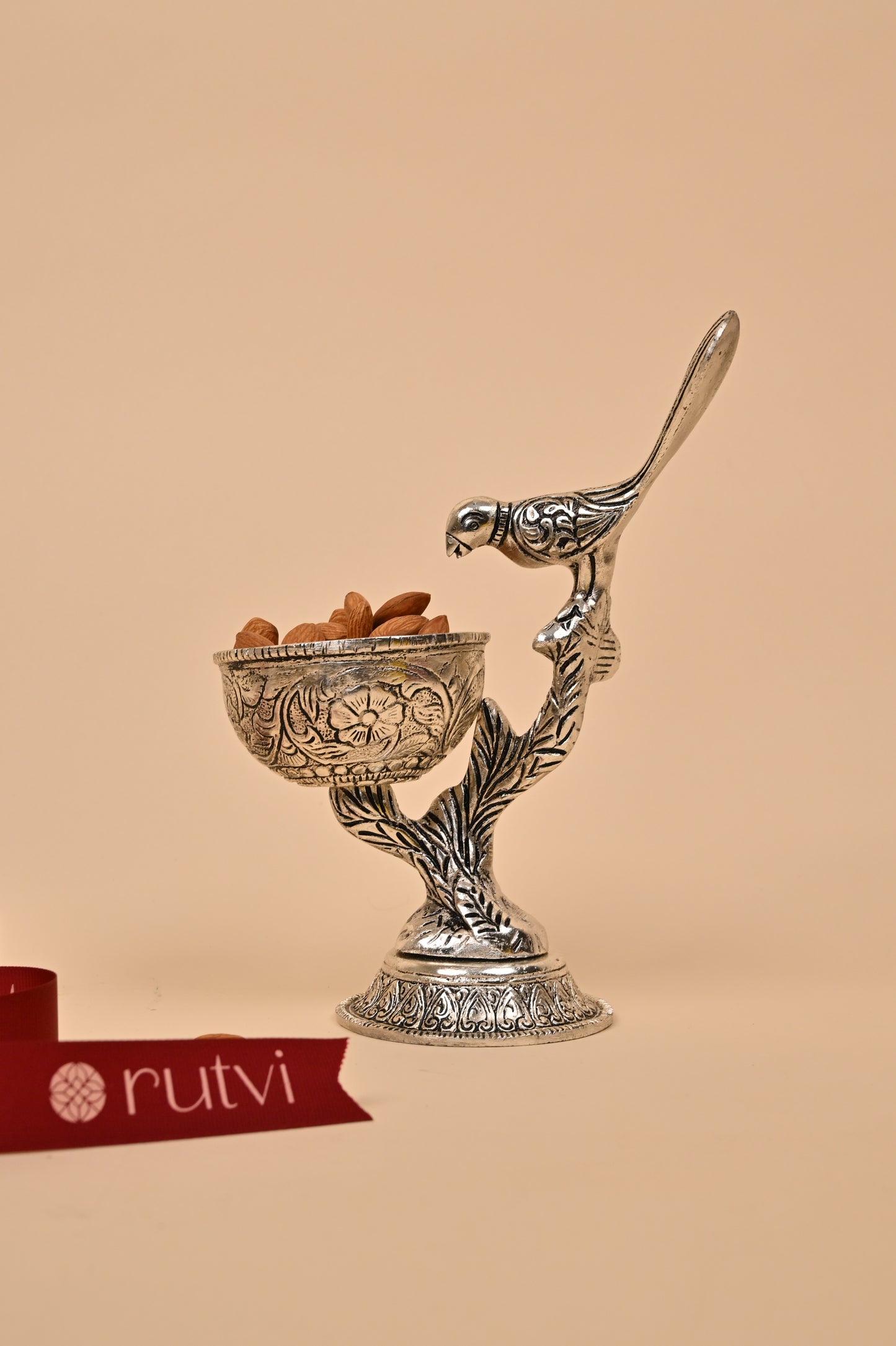 German Silver One Bird Bowl – Elegant Festive & Decorative Centerpiece