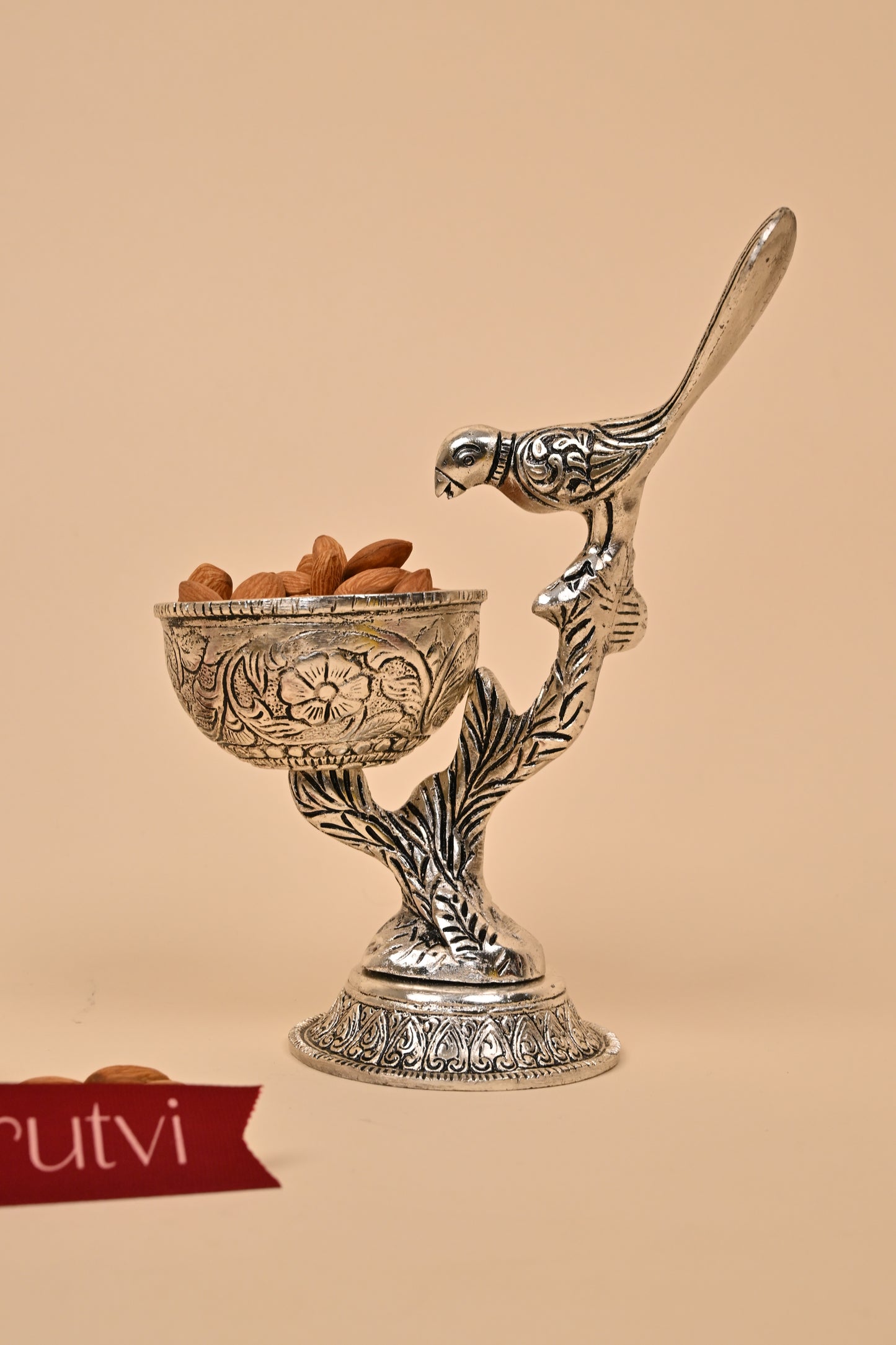 German Silver One Bird Bowl – Elegant Festive & Decorative Centerpiece