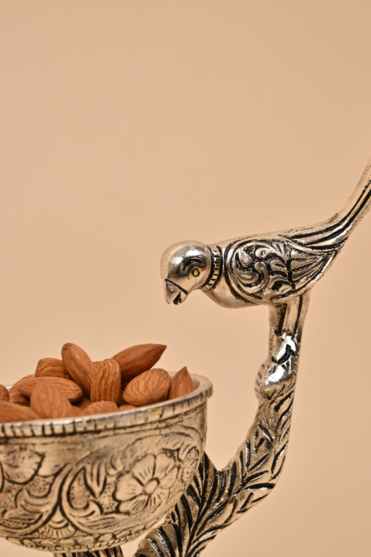 German Silver One Bird Bowl – Elegant Festive & Decorative Centerpiece