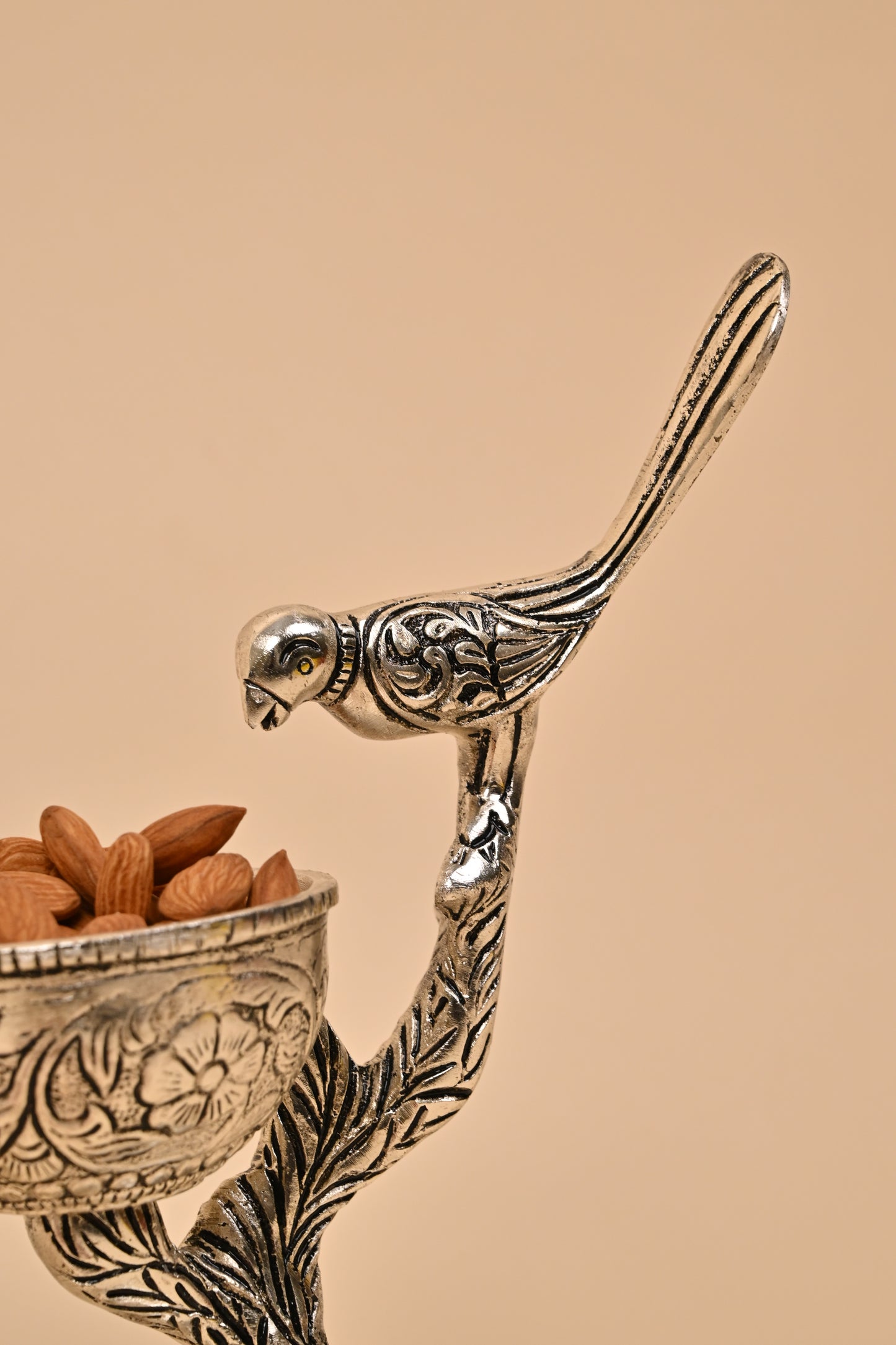 German Silver One Bird Bowl – Elegant Festive & Decorative Centerpiece