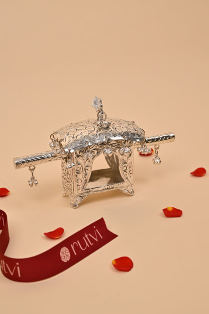 German Silver Doli Showpiece – Traditional Festive & Gifting Décor