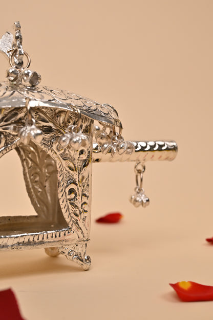 German Silver Doli Showpiece – Traditional Festive & Gifting Décor
