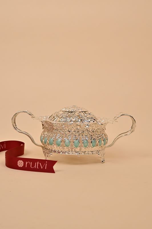 German Silver Serving Basket – Elegant Festive & Functional Décor