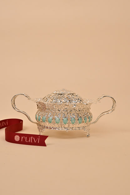 German Silver Serving Basket – Elegant Festive & Functional Décor