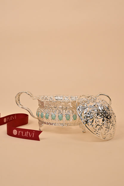 German Silver Serving Basket – Elegant Festive & Functional Décor