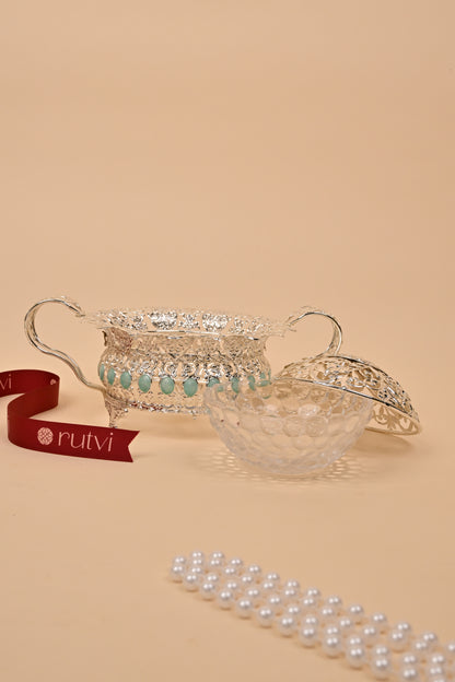 German Silver Serving Basket – Elegant Festive & Functional Décor