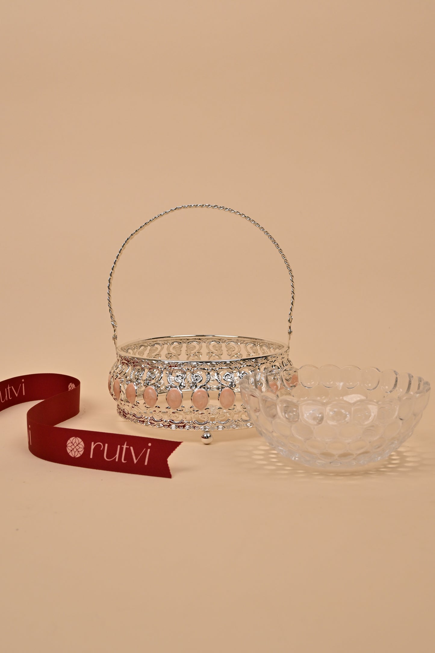 German Silver Basket – Handcrafted Storage & Festive Gifting