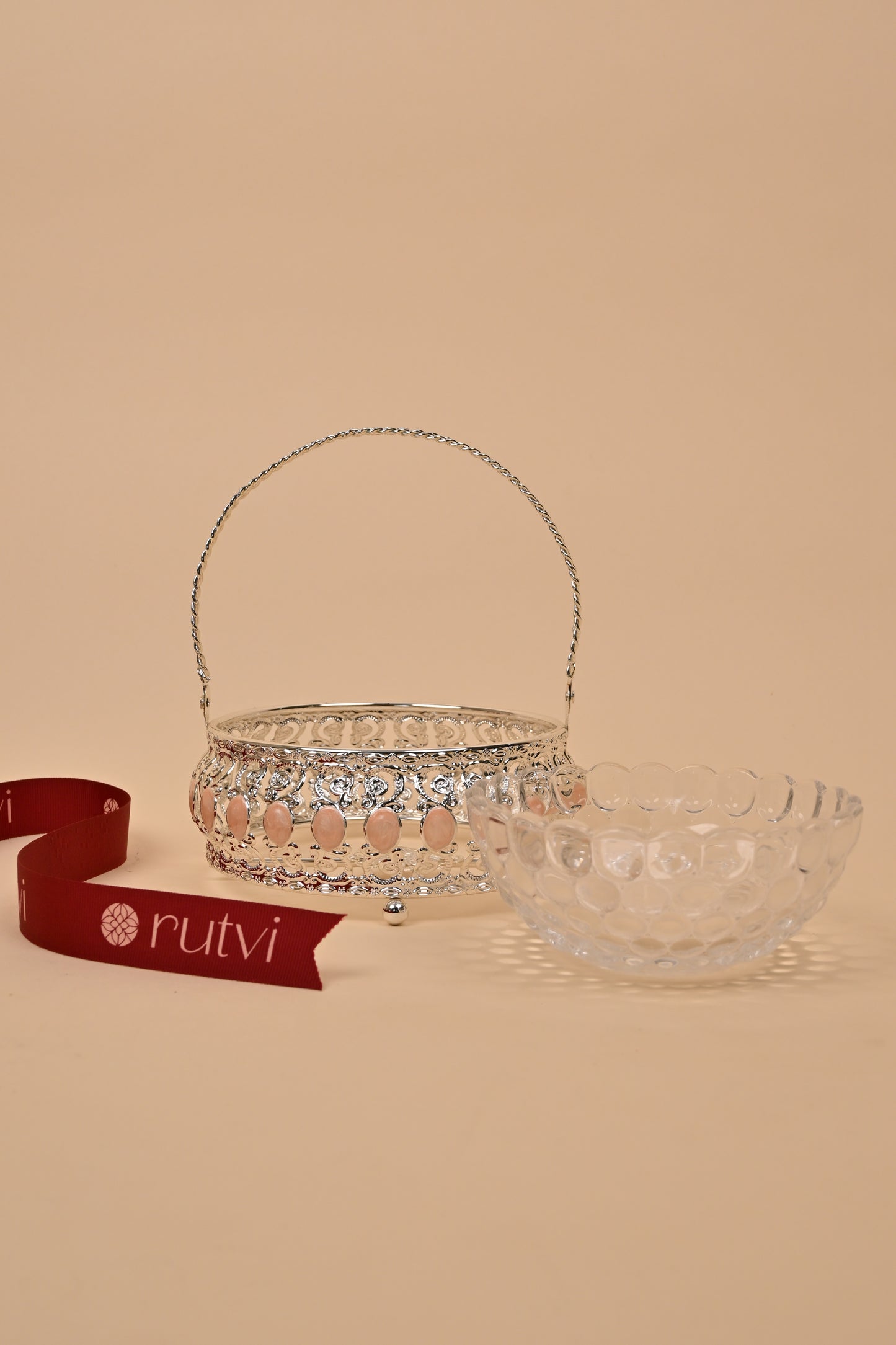 German Silver Basket – Handcrafted Storage & Festive Gifting
