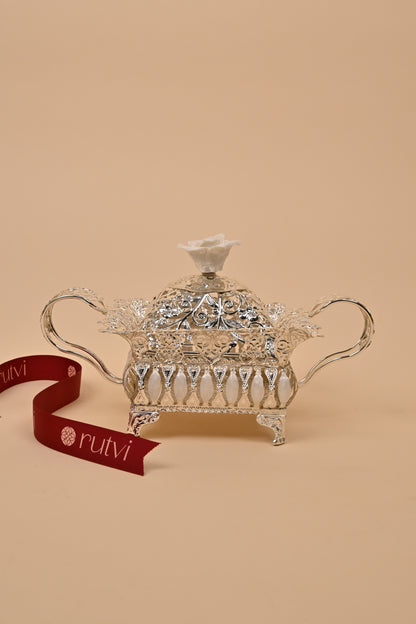 German Silver Serving Dish – Elegant Festive & Functional Décor