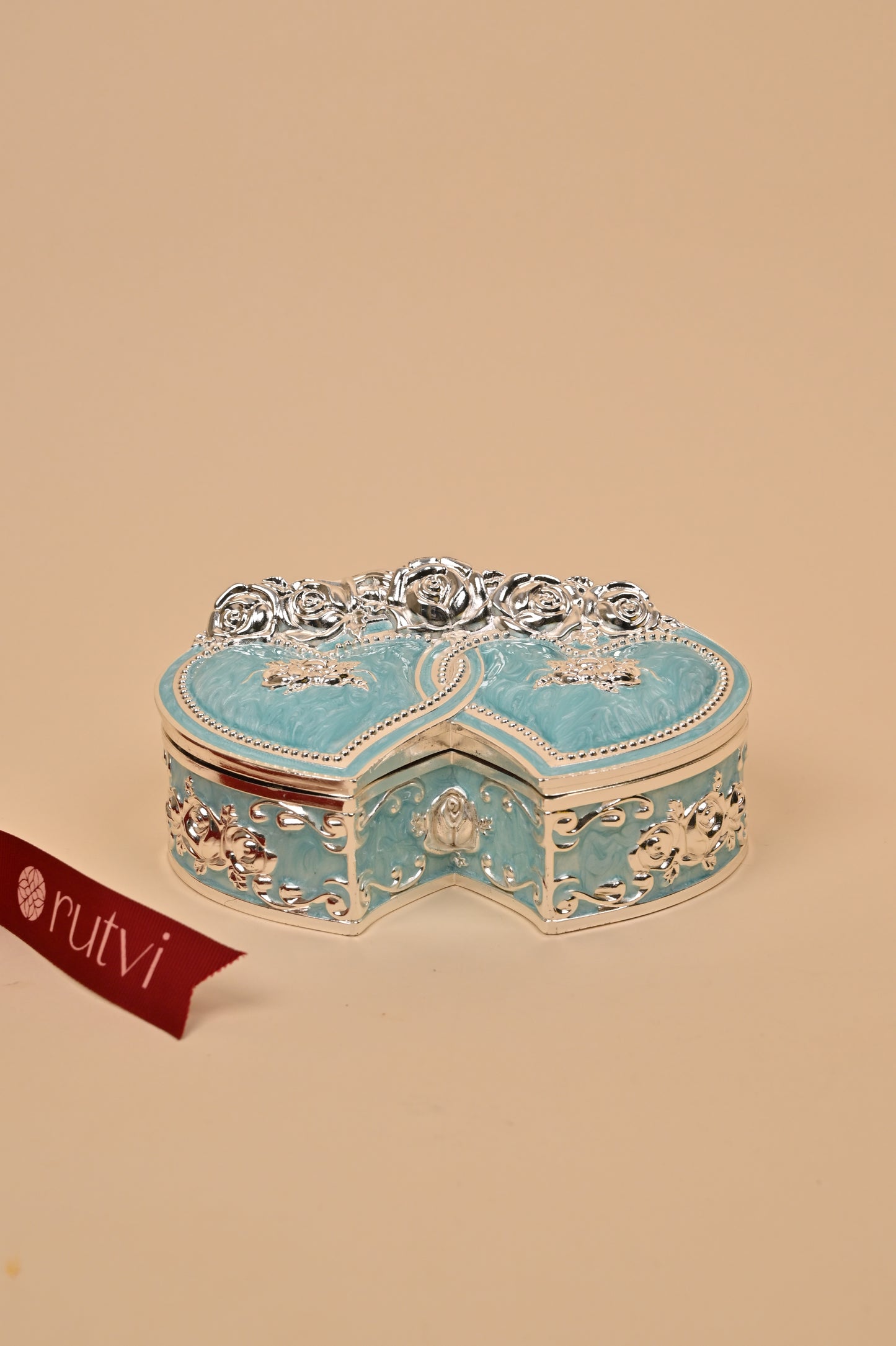 German Silver Love Shape Bowl – Elegant Festive & Decorative Centerpiece