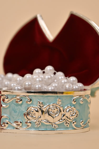 German Silver Love Shape Bowl – Elegant Festive & Decorative Centerpiece