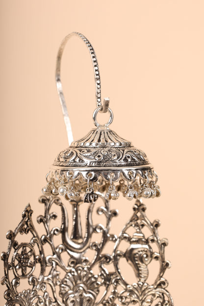 German Silver Singasan for Idols – Handcrafted Throne for Home Temple & Pooja Mandir