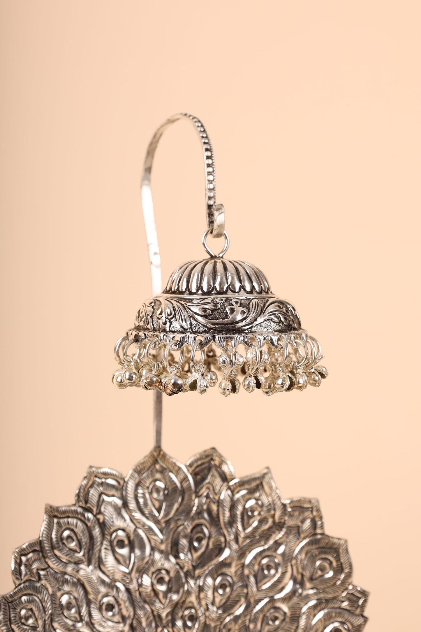 German Silver Singasan for Idols – Traditional Handmade Throne for Home Temple