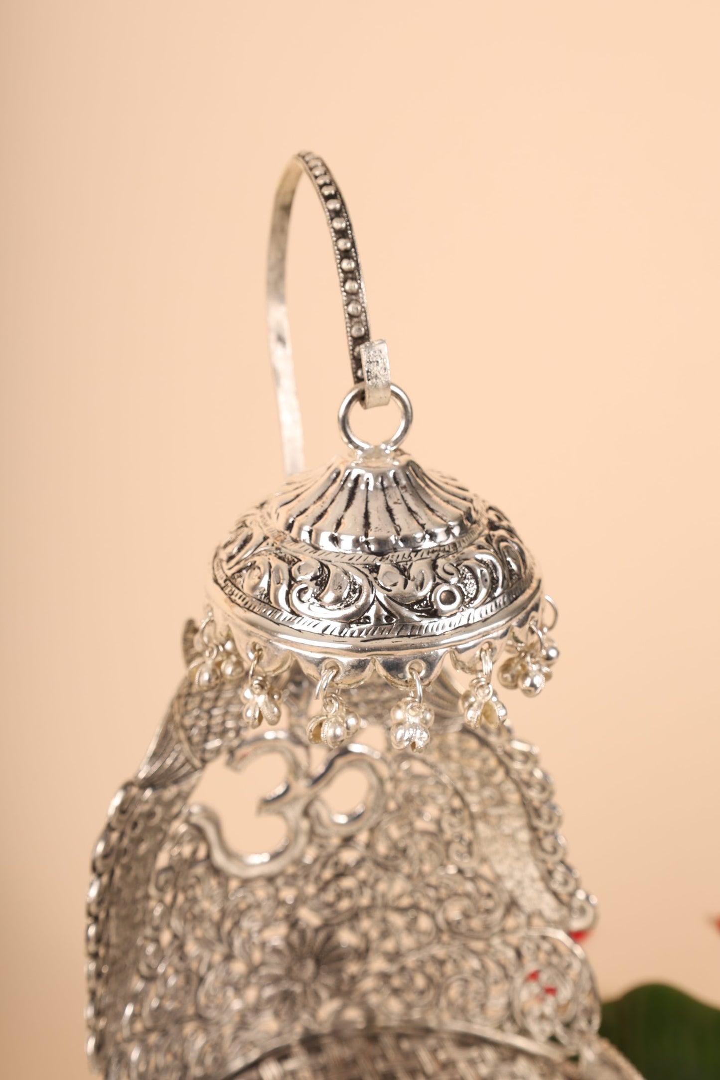 German Silver Singasan for Idols – Handcrafted Silver Throne for Home Mandir & Pooja Décor