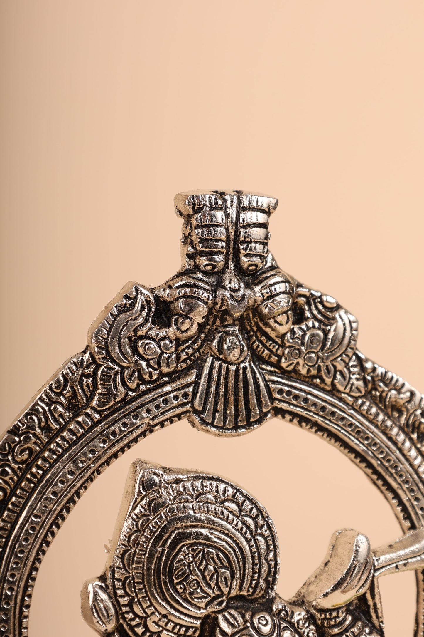 Shrinathji Nathdwara Idol in German Silver – Handcrafted Pushtimarg Murti for Pooja & Spiritual Décor