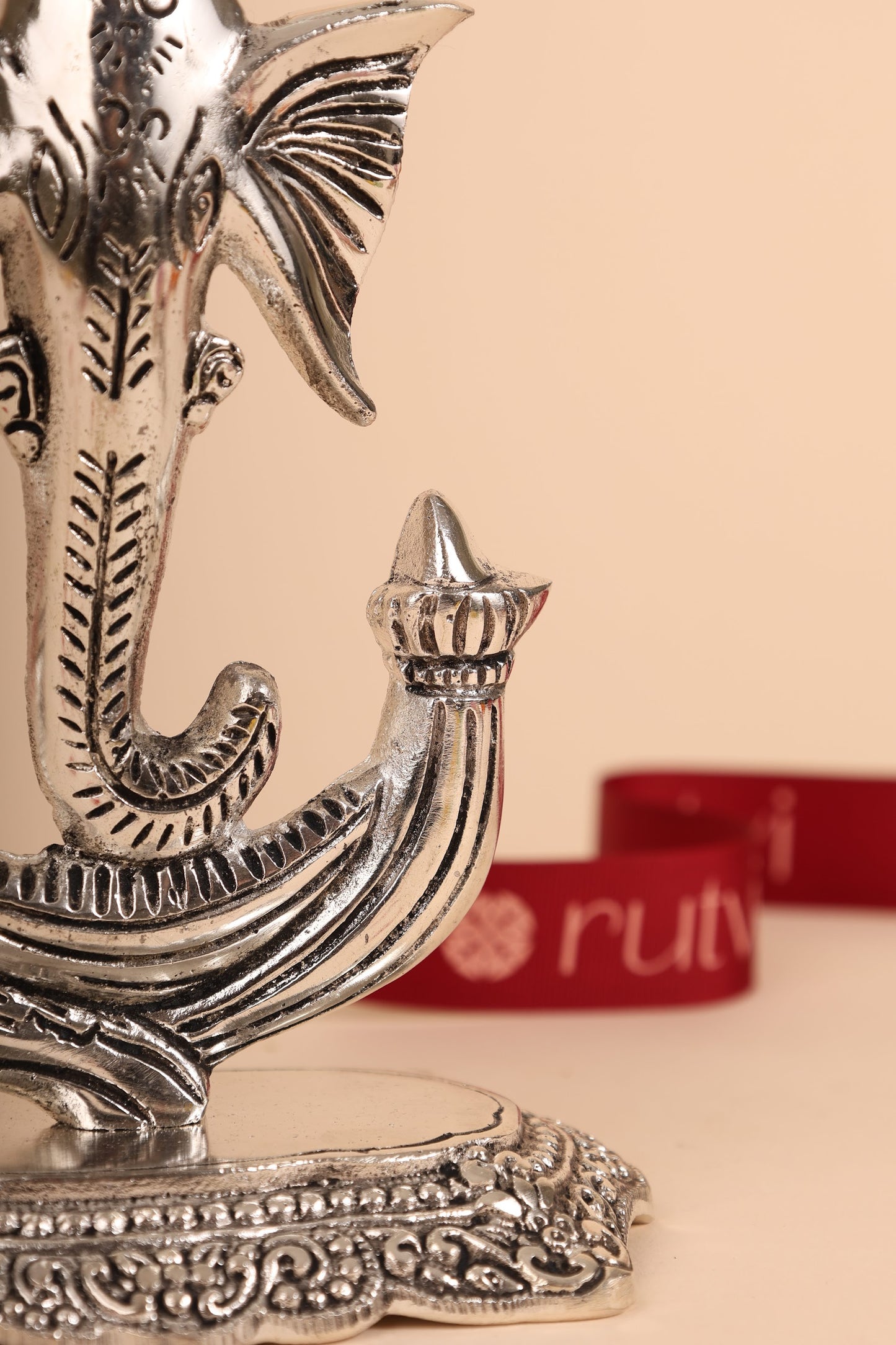 German Silver Ganesh Idol – Handcrafted Lord Ganesha Murti for Pooja Room & Auspicious Gifting