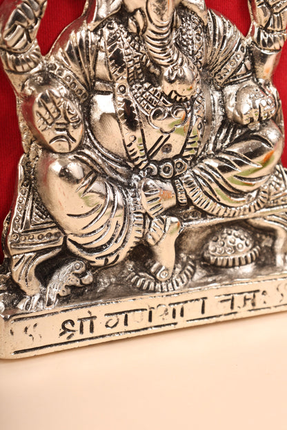 German Silver Ganesh Frame – Handcrafted Wall & Table Decor for Pooja Room & Gifting