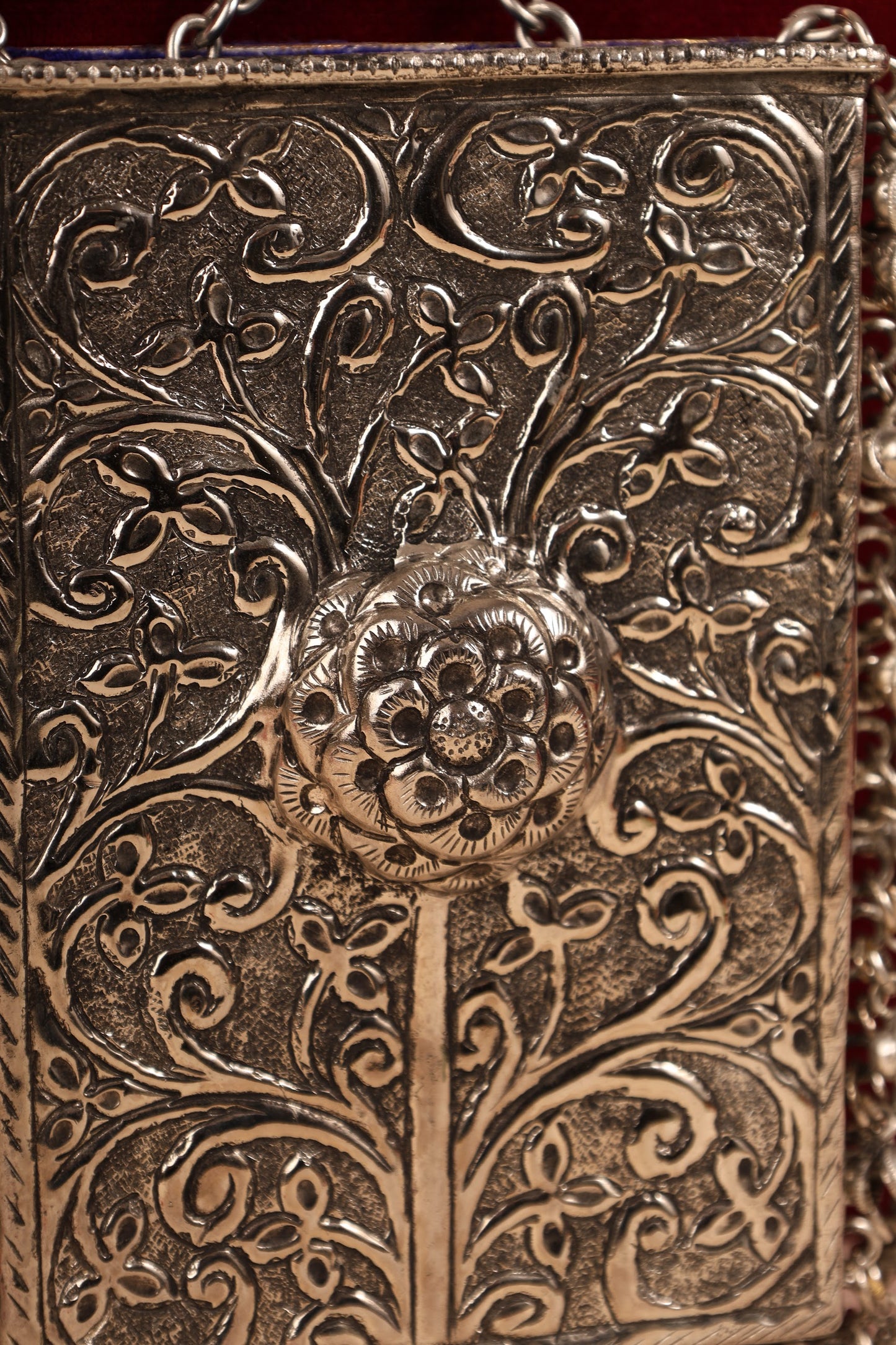 Compact German Silver Women’s Purse – Handcrafted Clutch for Ethnic Wear & Special Occasions