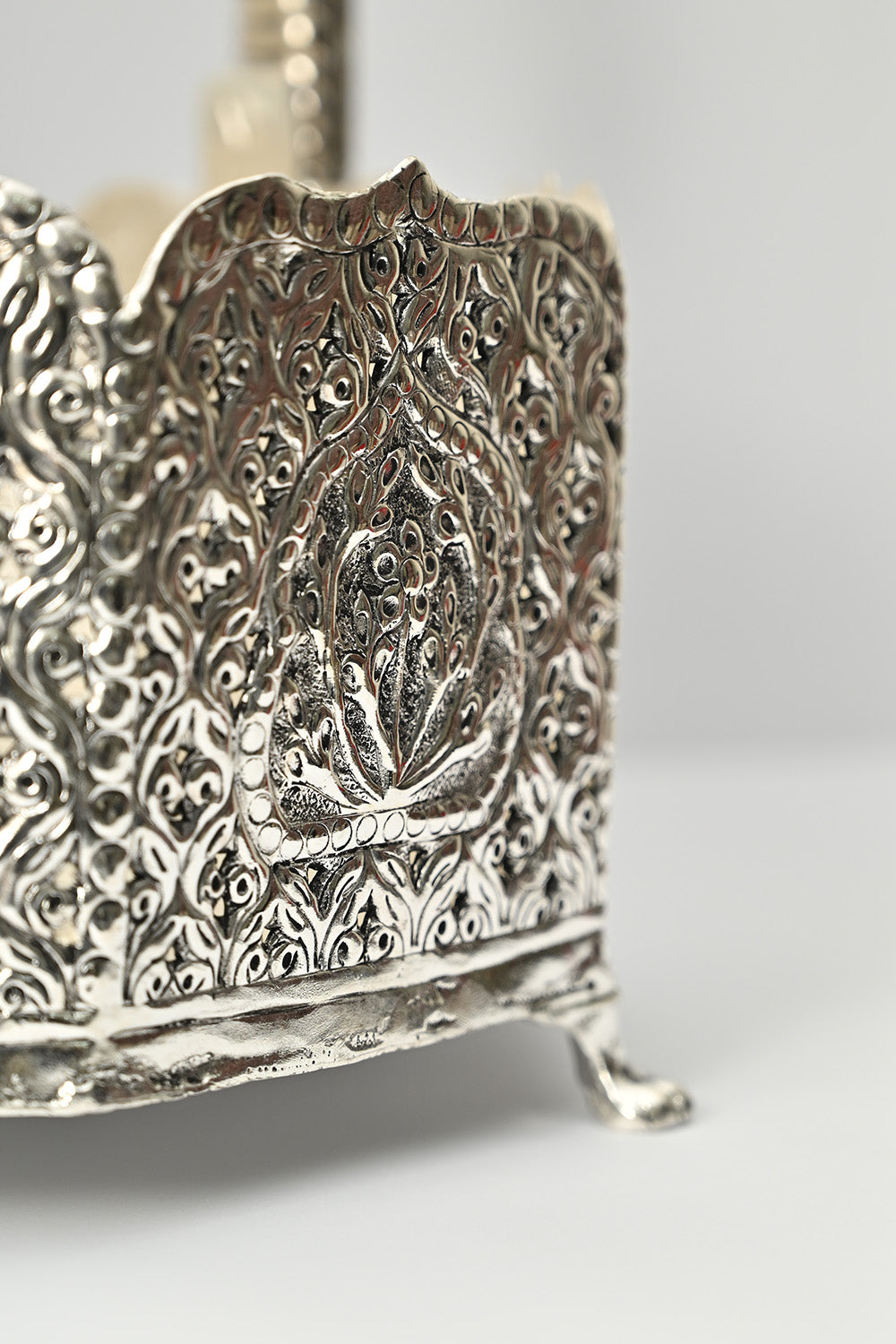 Silver Plated Flower Basket