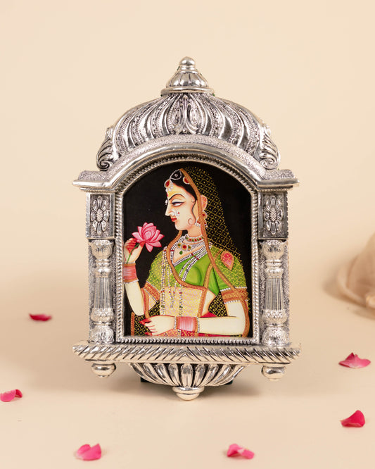 German Silver Jharokha Photo Frame