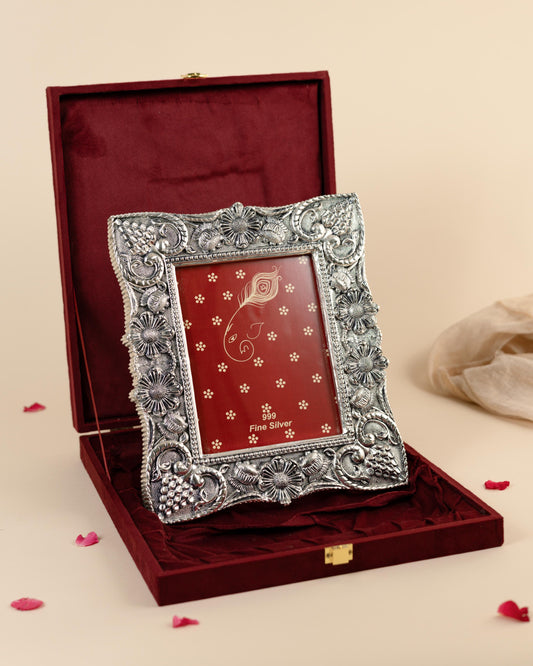 Pure Silver Victorian Style Photo Frame