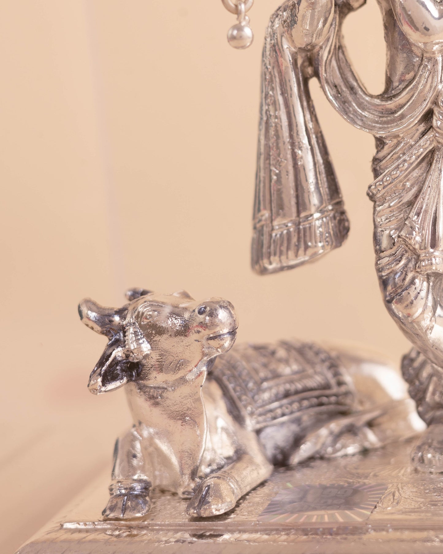 Pure Silver Radha Krishna Idol