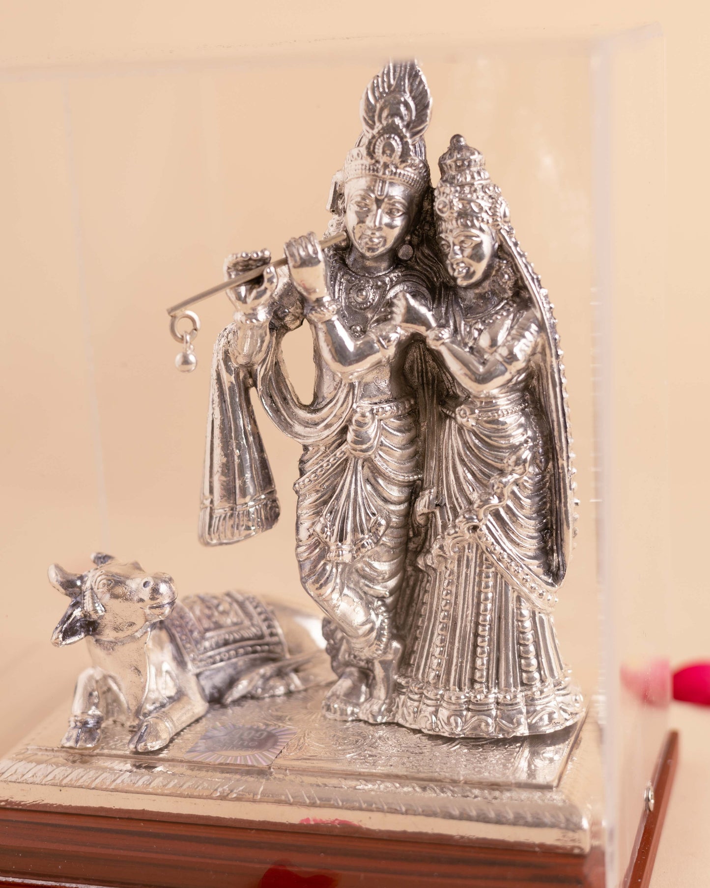 Pure Silver Radha Krishna Idol