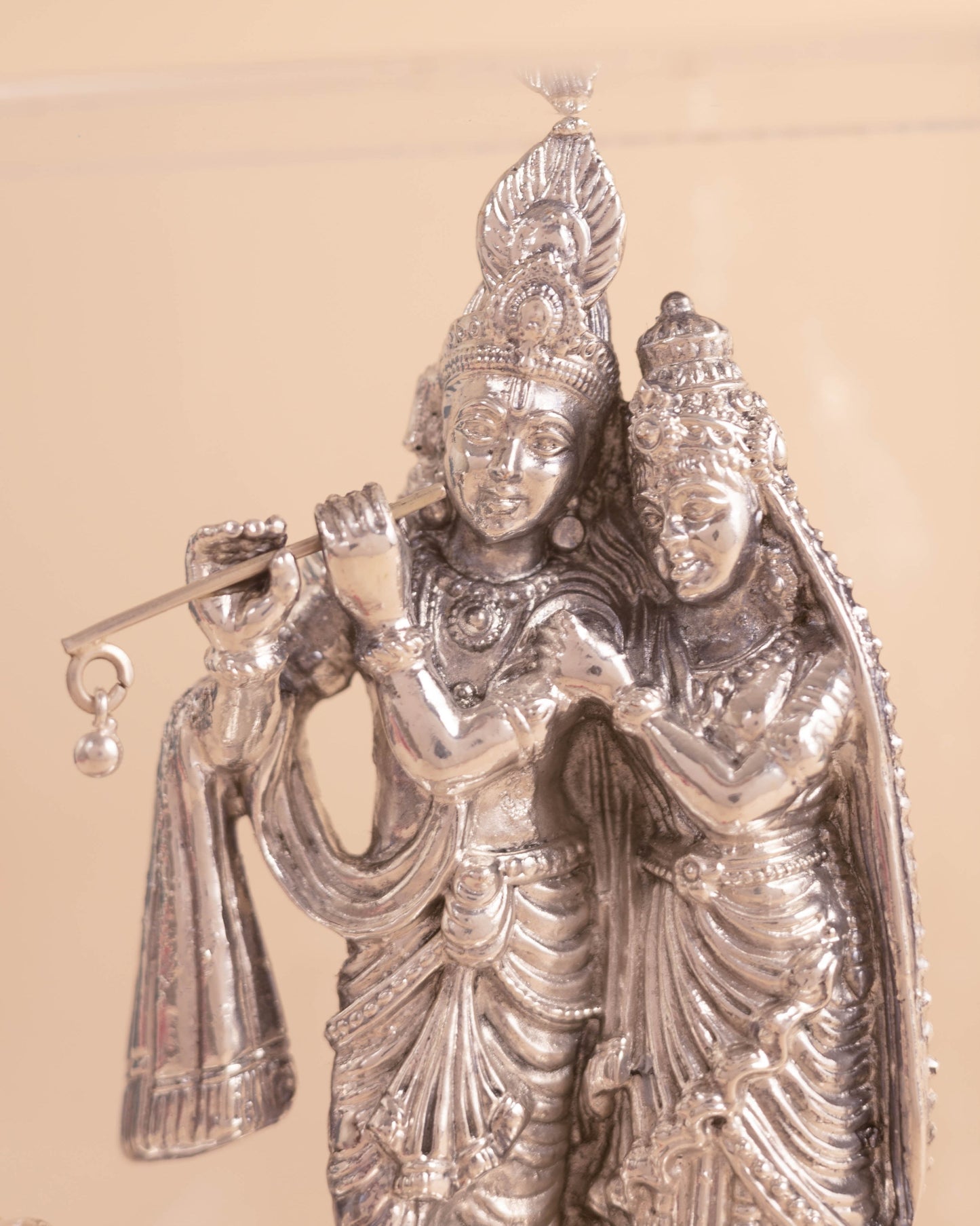 Pure Silver Radha Krishna Idol