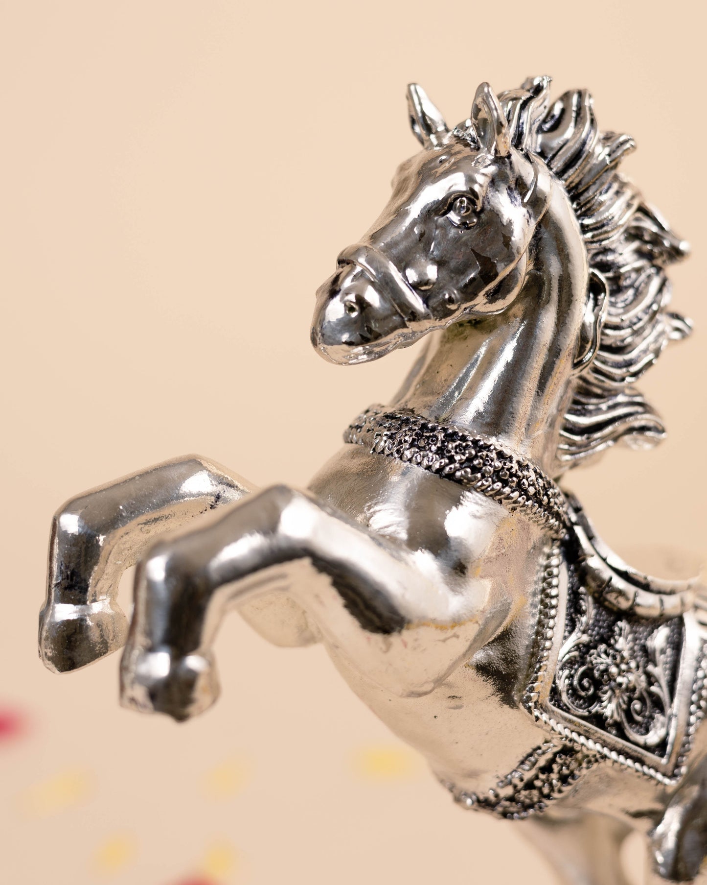 Pure Silver Horse Statue Set for Gifting