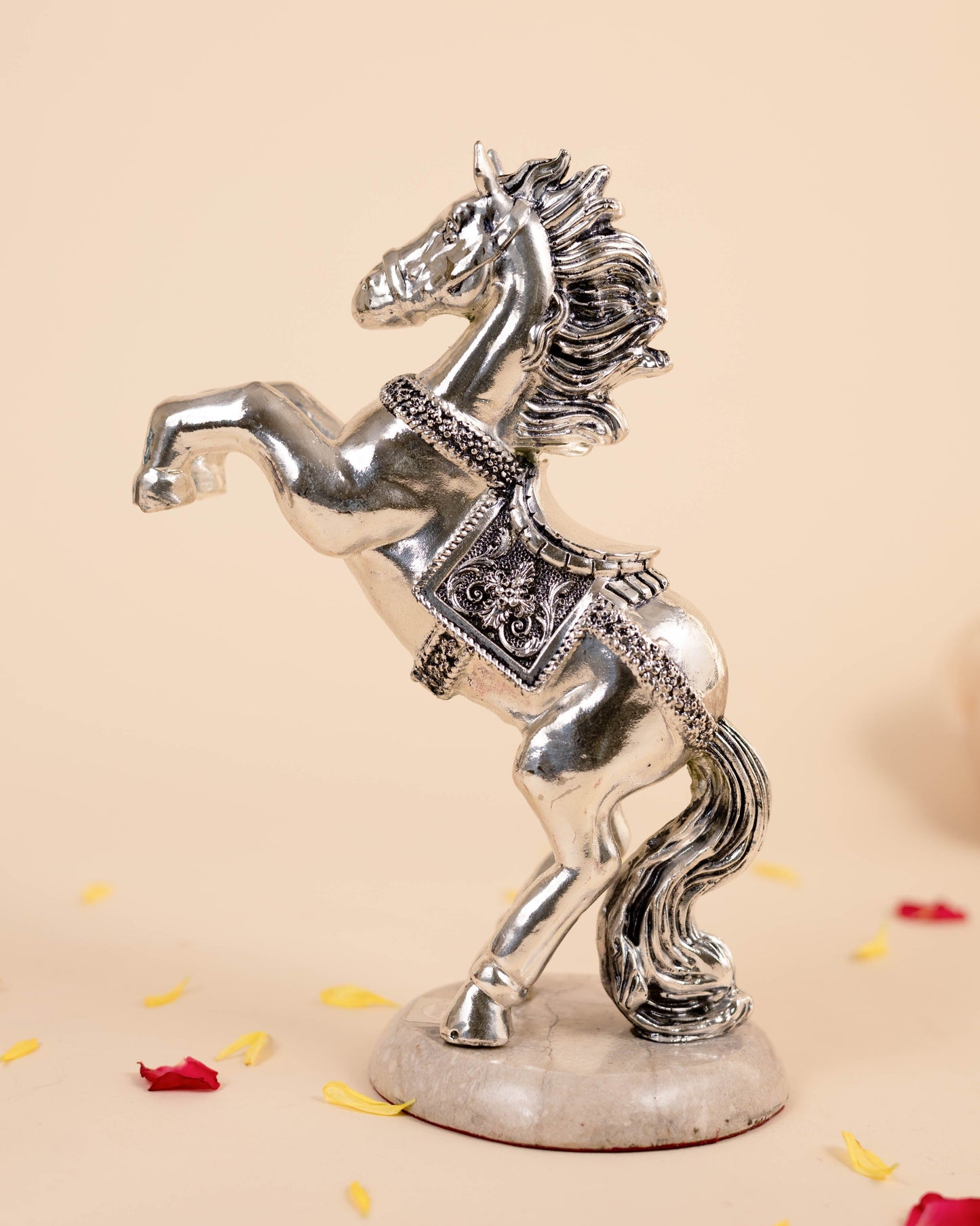 Pure Silver Horse Statue Set for Gifting