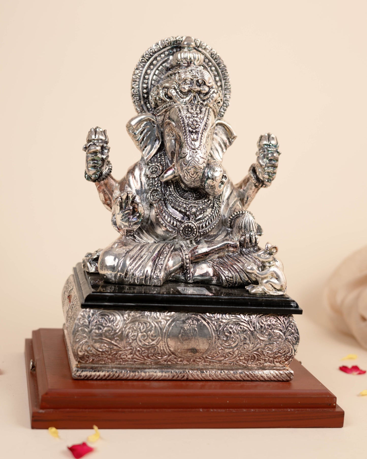 Pure Silver Ganesha Idol- Big