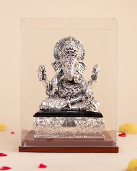 Pure Silver Ganesha Idol