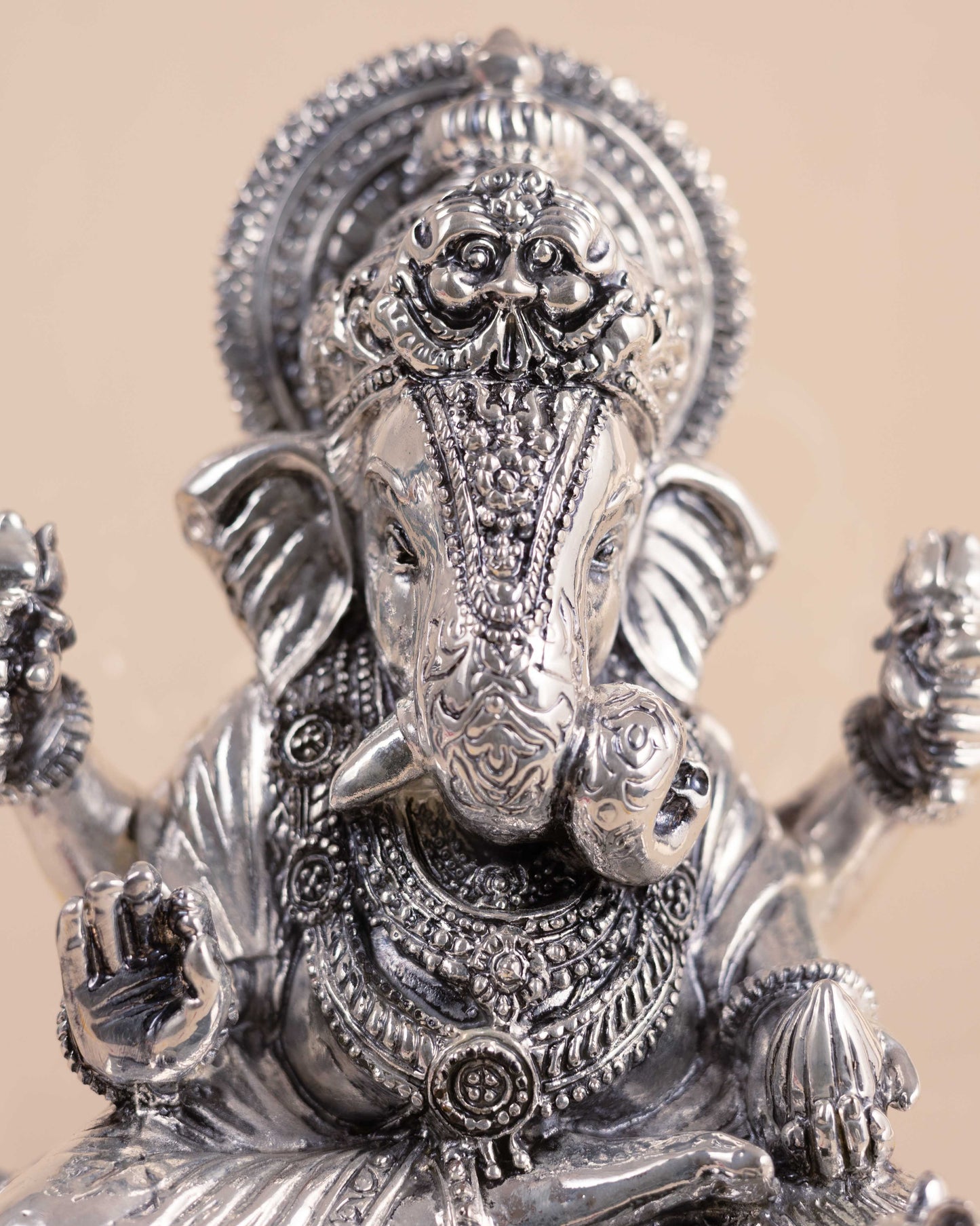 Pure Silver Ganesha Idol