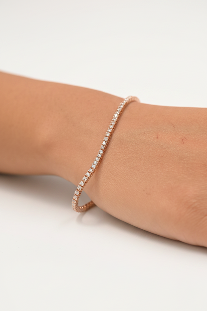 Rose gold CZ Tennis Bracelet