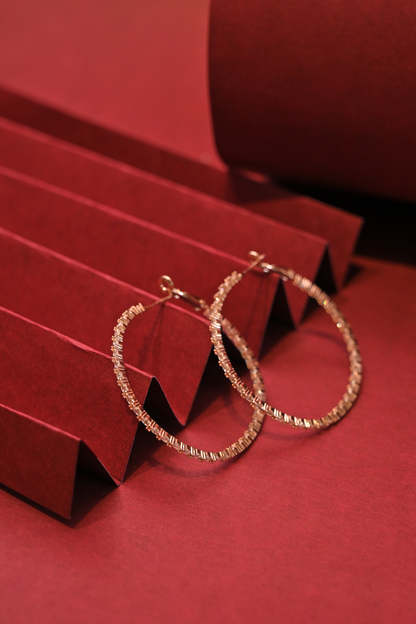 Baguette CZ Hoop Earrings